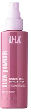 MULAC | Glow Powhair, Stärkendes Leave-in Spray-Milch Anti-Breakage mit saurem pH-Wert, Ohne Ausspülen, 150ml