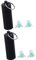 Healeved Tappi Per Dormire Pcs Sleeping Plugs Antirumore Nero Verde Bottiglia Materiale Morbido e Lento Per Dormire La Notte