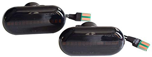 Spiegelblinker Dynamische,Dynamische Blinker Geeignet For Renault Clio 1 2 KANGOO MEGANE ESPACE TWINGO MASTER. Dynamische Seitenmarkierungs-Blinkerleuchte. Geeignet For Opel Smart(Dynamic Smoked Type)