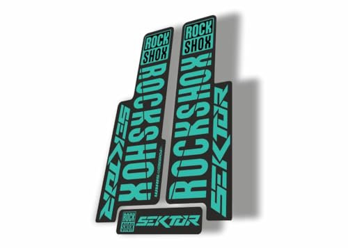 Fork Replacement Decal Suspension Sticker Compatible for RockShox Sektor 2018 Series Dolphin (Matte)
