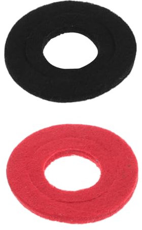 PartyKindom Car Battery Terminal Protectors Felt Washers 2-pack Top Post Battery Terminal Insulation Gaskets for Automotive Accessories