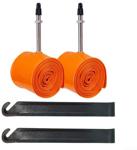 Ultraleichter Fahrradschlauch für 73,7 cm Reifen, verbesserte Dichtleistung und Stoßfestigkeit (19 x 2,3–2,5, 2 Stück)
