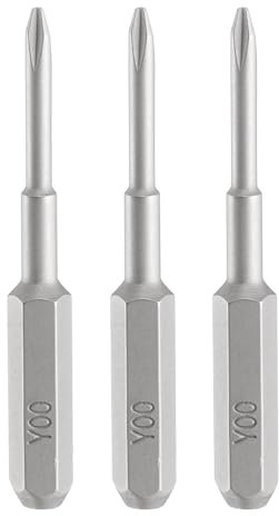 QUARKZMAN 3pz Y00 Punte Cacciavite Tri Wings 5/32 Esagono Attacco 35mm/1.38 Lunghezza Magnetica 3 Punti Testa a Forma di Y Punte Esagonali in Acciaio S2 Cacciavite