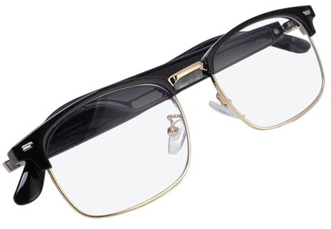 AI -Übersetzungsbrille, Antiblau -Licht - -Smart -Brille, Echtzeitübersetzung, Rauschunterdrückungsmikrofon, Berührungssteuerung, Stereo -Sound für Männer und Frauen