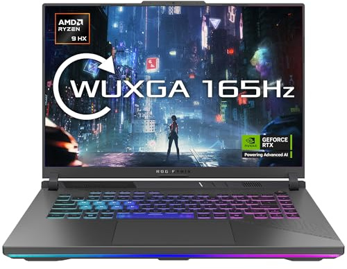 MESH Computers ASUS ROG Strix G16 G614 AMD Ryzen 9 8940HX 64 GB DDR5 RAM 2 TB SSD NVIDIA GeForce RTX 5060 16 WUXGA 165Hz 4-Zone Backlit Keyboard Wi-Fi 6E Windows 11 Pro