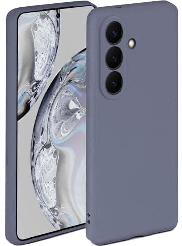 ONEFLOW Soft Case für Samsung Galaxy S26 Hülle aus Silikon mit Kameraschutz, Silikonhülle mit erhöhtem Schutz fürs Display, Backcover Schutzhülle, weiche Handyhülle, Blau Grau