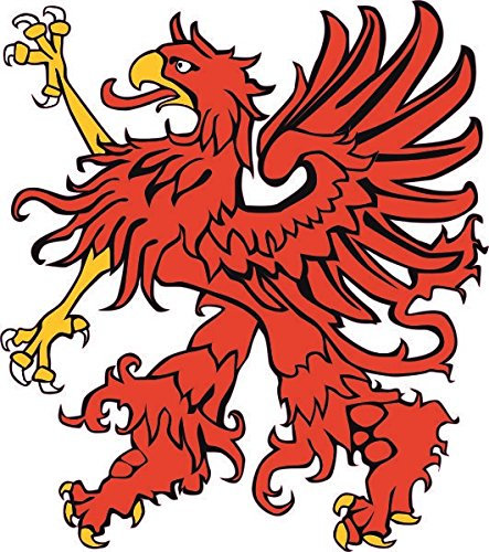 U24 Aufkleber Vorpommern Greif Autoaufkleber 18 x 20 cm Sticker Konturschnitt
