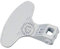 Beko 2821580100 - Maniglia per porta originale, colore: Bianco