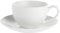 La Porcellana Bianca - Tazza The da 220cc con Piattino – Ideale per il tè, elegante e resistente, perfetta per ogni occasione. Linea Essenziale
