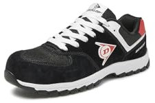 Dunlop Zapatos Flying Arrow Negro-Rojo S3# 42, Unisex Adulto, EU