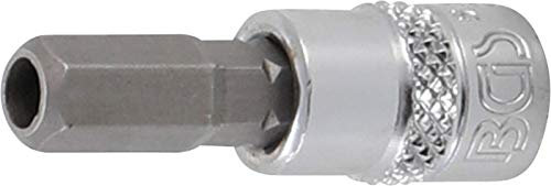 BGS 5156-7 | Bit Socket | 6.3 mm (1/4) Drive | Internal Hexagon Tamperproof 7 mm