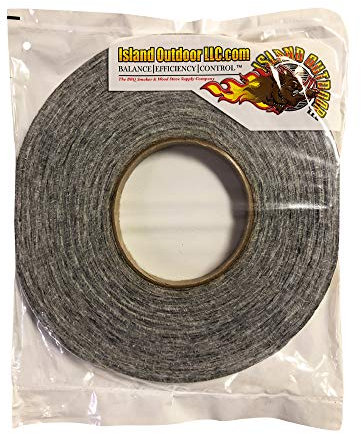 LavaLock Selbststock Grill Dichtung High Temp Raucher Dichtung Charcoal Grill Seal 10 ft x 1/4 x 1 / 2w Self Stick grau
