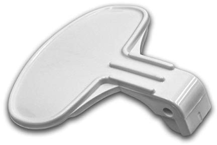 vhbw Türgriff kompatibel mit Zerowatt HN2105-30 | HN2805-30, HN6755-30, HNF6137, HNL6106-30, HNL6856-30 Waschmaschine Kunststoff Weiß