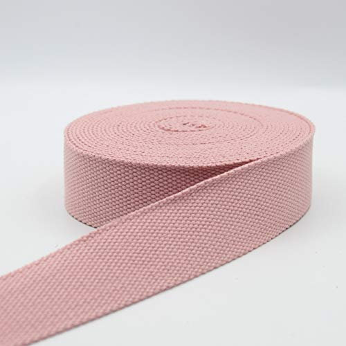 5 m Sangle Coton Lourd épais Rose Pâle (58) 3cm