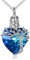 TOUPOP Ashes Jewellery Urn Necklace for Ashes s925 Sterling Silver Tree of Life Ashes Necklace Keepsake Ashes Memorial Locket with Heart Crystal Cremation Jewellery with Funnel Filler