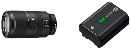 Sony SEL-70350G Objectif Monture E APS-C 70-350 mm F4.5 & NP-FZ100 Batterie Rechargeable Haute Capacité pour Appareil Photo
