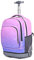 ANSIEDIO Zaino Trolley Ragazze Ragazzi, Zaino con Ruote Scuola Elementare Borsa Trolley Ideale per Bambini Studenti della Scuole Medie e Superiori (Viola sfumato)