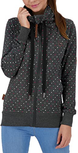 ALIFE AND KICKIN VivianAK B Sweatjacket Damen Sweatjacke, Jacke moonless M