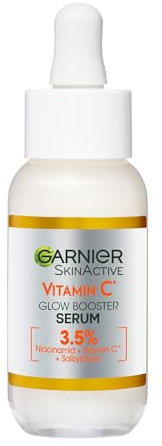Garnier Anti-Makel-Gesichtsserum Vitamin C+ mit Niacinamid Salicylsäure und Melasyl mit aufhellender und antioxidativer Wirkung 30ml