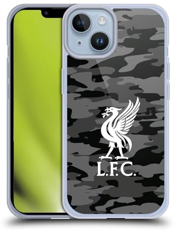 Head Case Designs Officially Licensed Liverpool Football Club Away Colourways Liver Bird Camou Soft Gel Case Compatible With Apple iPhone 14