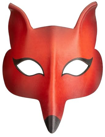 Andracor Venezianische Maske - Volpe Femmina de cuoio Venezianische Ledermaske