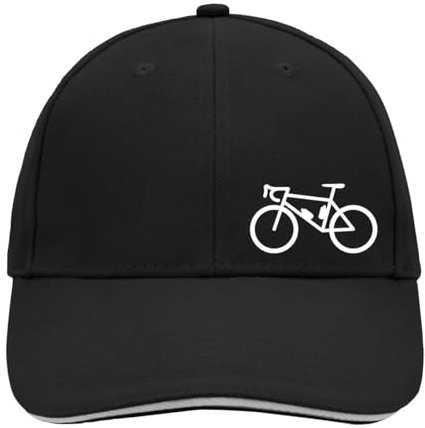 Huuraa Cappy Mütze Bike Fahrrad Geschenk Black/Light Grey Bike Präsent