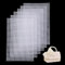 Lona de Malla de Plástico Blanco Red para Bolsas de Ganchillo Bordados Proyectos De Punto Ganchillo 20x32cm 6 Piezas