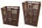 kanister-vertrieb® 5er SET Bäckerkisten 600x400x320mm, Bäckerkiste, Brotkiste, Brotkörbe, Brötchenkiste, Aufbewahrungsbox offen, 60x40x32cm, Stapelbehälter, Eurobehälter, Stapelkisten braun
