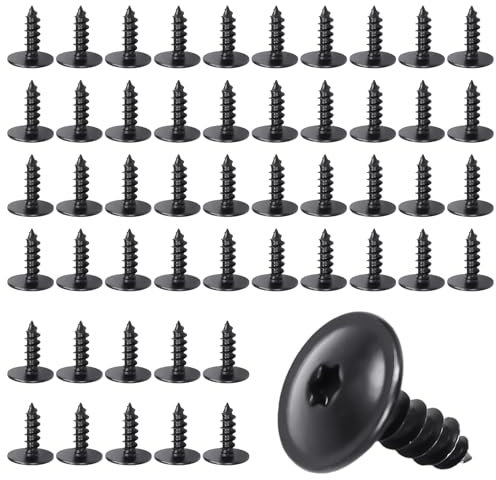 50 Stück Metallplattenschrauben - Selbstschneidende Schrauben für Karosserie-Reparaturen, Ideal für Autos und Möbel - M5 x 16 mm