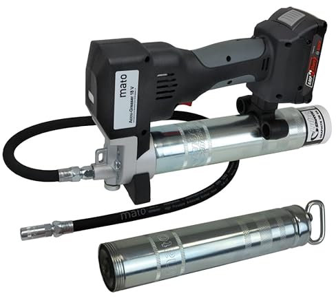 Akku-Fettpresse 18V Li-Ion für Lube-Shuttle® und 400g Pull-Off-Kartuschen ACCU-GREASER Premium MATO