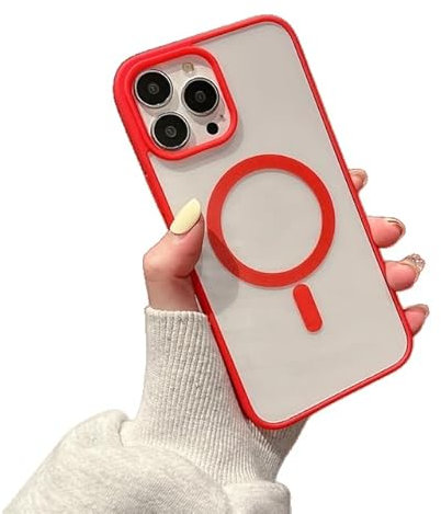 GAGALU Funda transparente de moda para iPhone 13 Pro Max, para iPhone 15, 14 Plus, 13, 12, 11, Pro Max, Mini, X, Xs Xr, para iPhone 11 Pro, color rojo