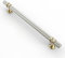 Coinkoly 10 Pack Brushed Satin Nickel and Gold Cabinet Pulls 192MM Hole Centers Kitchen Cabinet Handles Knurled Drawer Pulls Kitchen Cupboard Handles UK0002