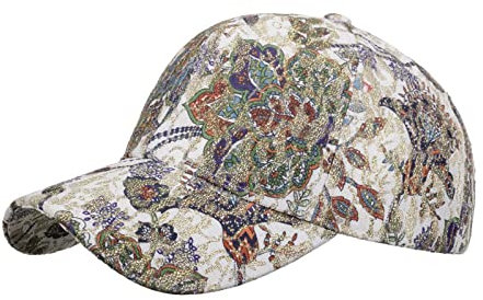Basecap Unisex Mode Frauen Männer Sport Blumen Drucken Atmungsaktiv Strand Verstellbare Baseballmütze Hip Hop Hut Sonnenhut Mützen Damen Mit Schal Tennis Cap Herren