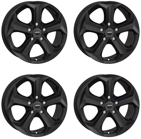 4x AUTEC Felgen Alufelgen XENOS 7.0x17 ET38 5x112 Schwarz matt kompatibel mit BMW 2er X1 X2 iX1