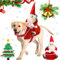 ZZXLOPEZ Hund Weihnachtsmann Kostüm, Hundekostüm Weihnachten, Haustier Weihnachtskostüm für Katze und Hund mit Santa Claus Reiten auf Haustier, Geeignet für Kleine bis Große Hunde (L, Rot)