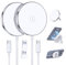 2 Pack Magnetic Wireless Charger 15W Fast Mag-Safe Charger Stand Compatible with iPhone 16/15/14/13/12 Series Wireless Charging Pad for AirPods 3/2/Pro 2/Pro White Portable Mag Safe Kickstand