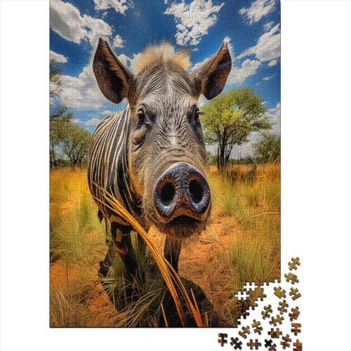 Wildschwein Puzzle 1000 Teile Puzzle Für Erwachsene Und Kinder Ab 14 Jahren Puzzel 1000pcs (75x50cm)