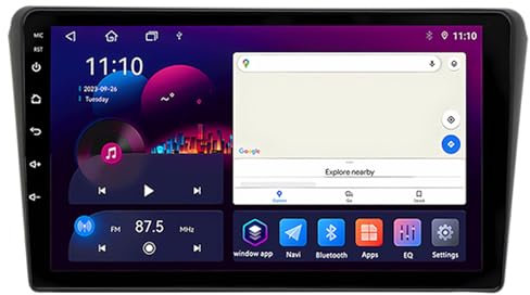 2 DIN Android 14 Radio Coche para Toyota Avensis 2002-2008 9 Pulgadas para Coche Estéreo de Coche de con Cámara de Respaldo Controles del Volante GPS inalámbrico Bluetooth(B,S4 4G+64G)
