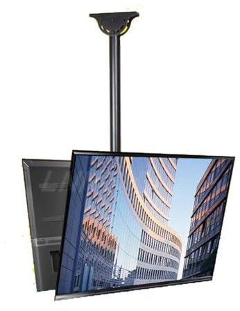 LGHLZGVF 2-seitige Decken-TV-Halterung, Teleskop-Höhenverstellung, TV-Halterung, hängende, voll bewegliche TV-Halterung, passend für die meisten 32-70 Zoll LED-4K-Fernseher