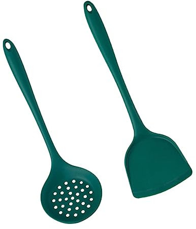 ABOOFAN 1juego Espátula De Silicona Práctica y Utensilios De Cocina Diseño Ergonómico De Verde Oscuro Para Cocinas De Hogar y Restaurantes
