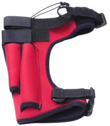 Perfeclan Scuba Diving Leg Knife Holder Dive Knife Holder Neoprene Adjustable Leg Strap for Water Sports Snorkelling Boating Sailing, Red