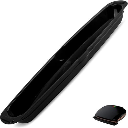 36,8 cm Grill-Tropfschale, Ersatzteile, hitzebeständig, große Kapazität, leicht zu reinigen, schwarzer Fettauffangbehälter, passend für George, passend für Foreman-Grills, passend für die meisten