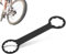 Bike Fork Mount, 1 Pair Bike Vise Jaw Bike Front Fork Hub Clamp Rear Bicycle Aluminium Alloy Shock Fixture Water Proof Repair Tool for Mountain Road Bike