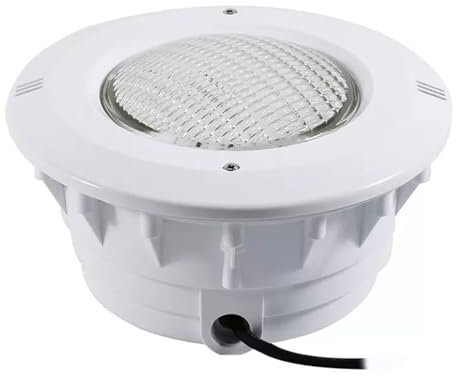 OrbitCob® PAR56 Einbau LED Poolleuchte 12V IP68 Wasserdicht Unterwasser-Wandleuchte mit Nischengehäuse für Folienpools, Betonpools und Teichbeleuchtung(Kaltweiß 6000K,35W)
