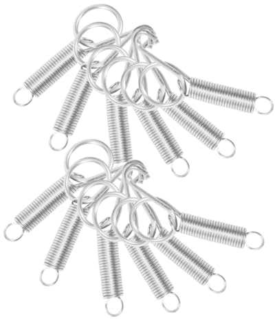 UPKOCH 12 Pezzi Ganci in Inossidabile per Porte Gabbie Animali Resistente e Sicuro per Conigli e Uccelli Chiusura Pratica e Protettiva per Trasportini e Gabbie Pet
