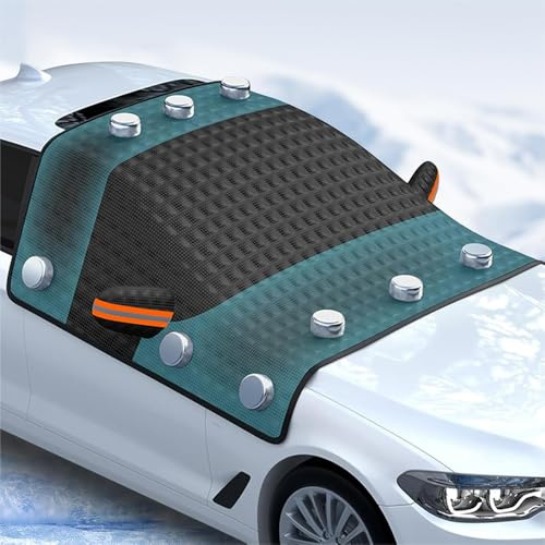 Magnetische Windschutzscheibenabdeckung Auto für VW Polo (6N 9N 6R AW 1994-2025 2026), Scheibenabdeckung Winter als Frost- und Eisschutz, Allwetter Abdeckung gegen Schnee, EIS