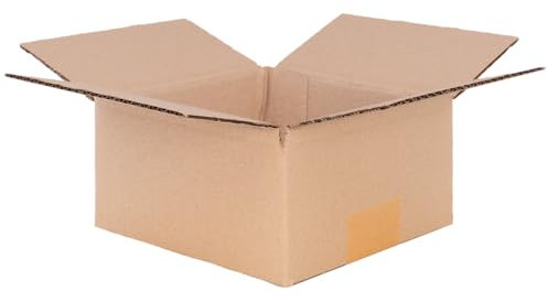 verpacking Faltkartons 150 x 150 x 80 mm Braun (Außenmaß 155 x 155 x 90 mm) KK 05 1-wellig Versandkarton für kleine Waren DHL Päckchen S DPD XS GLS XS kleine Kartons (300 Stück)