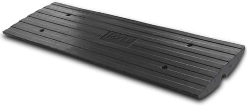 Pyle Rampe de Seuil - Rampe deTrottoir en Caoutchouc Robuste - Utilisée pour Quai de Chargement, Garage, Trottoir, Camion, Scooter, Vélo, Moto, Mobilité en Fauteuil Roulant et Autres Véhicules