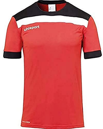 uhlsport Herren Offense 23 Trikot, rot/Schwarz/Weiß, XL