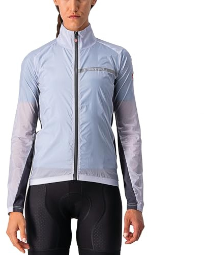 CASTELLI Damen Squadra Stretch W Jacket, Silbergrau/dunkelgrau, S EU